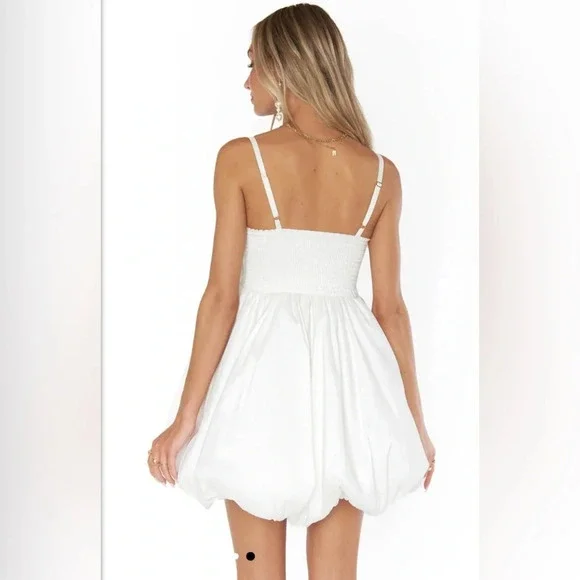 Show Me Your MuMu Bubble Bow Mini Dress 🤍 - Picture 3 of 9